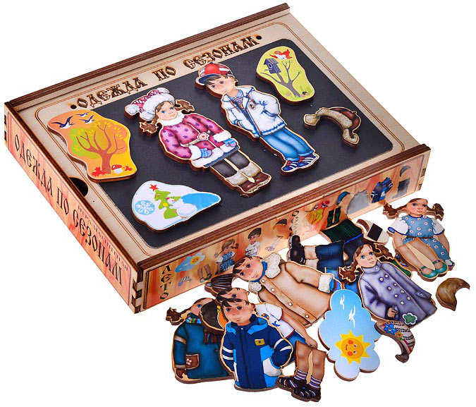 Игра на магнитах Одежда по сезонам Бэмби 7749