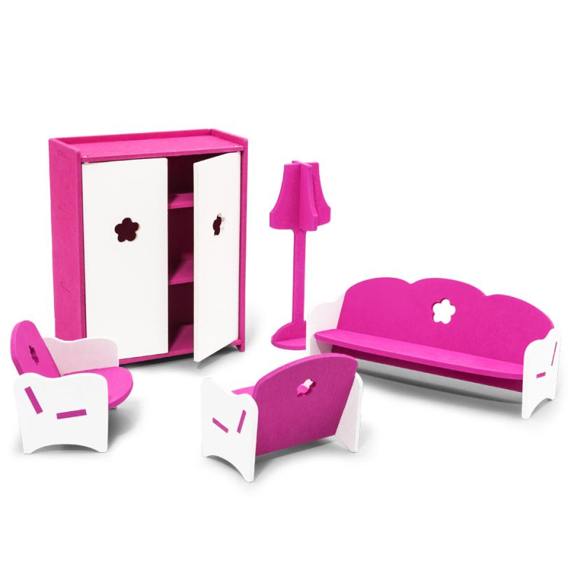 Мебель для кукол 17 предметов НКМ02