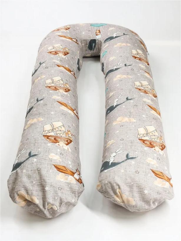 Подушка для беременных Большая подкова сказка, наполнитель шарики пенополистирола