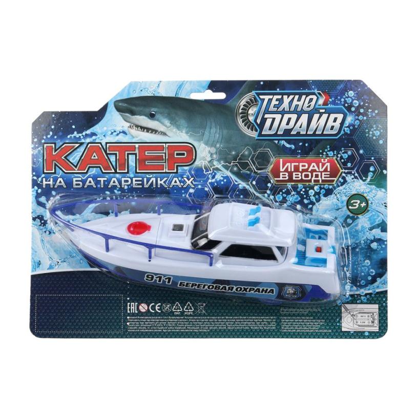 Катер на батарейках 29*21*6см ТЕХНОДРАЙВ