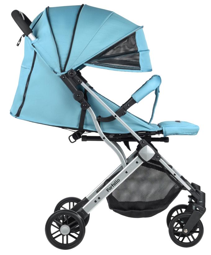 Коляска прогулочная Farfello Comfy Go Smoke mint