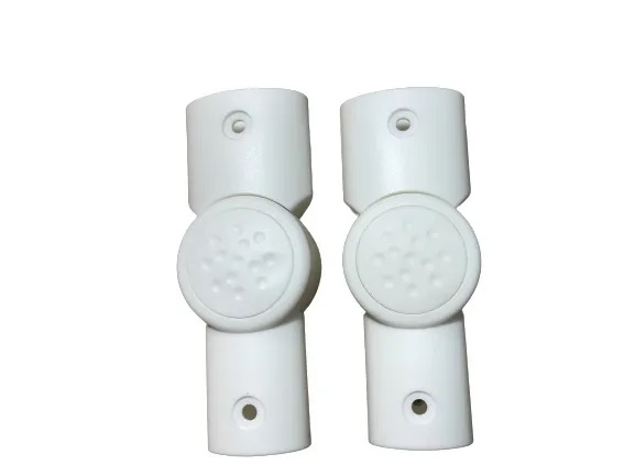 Шарнир регулирования ручки по высоте овал-овал 42/22-20/30 мм усиленный со смещением, белый (левый)