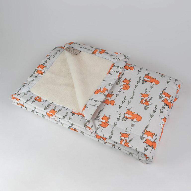 Одеяло с шерстяным ворсом 110*140 Нежность Лисята Woolhouse