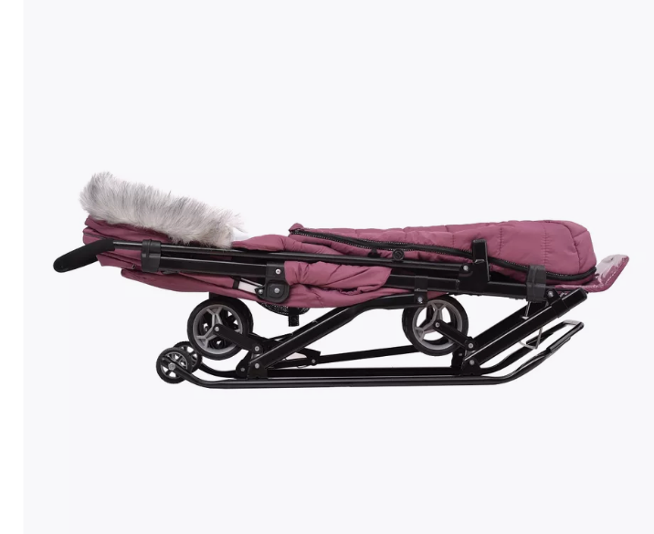 Санки-коляска Ника детям цвет ежевичный НД7-5SK/ЕЖ