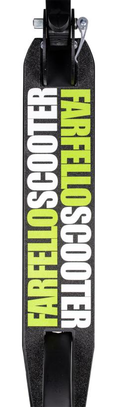 Самокат 2-х колёсный Farfello черный/зеленый арт.M-396B(4)