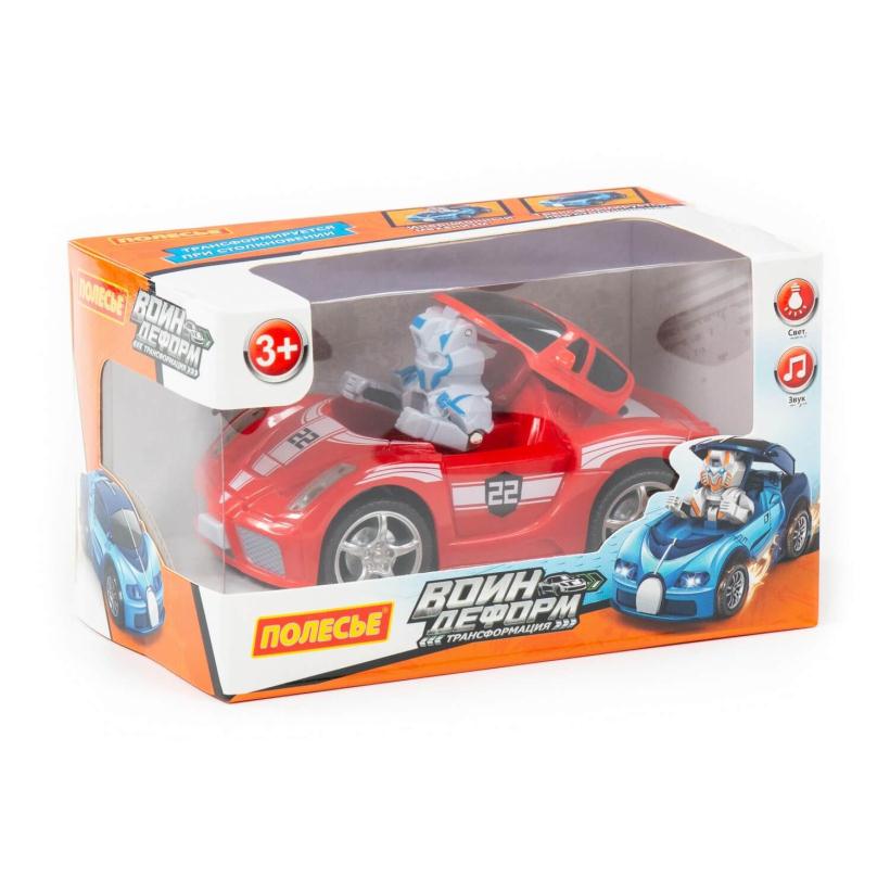 Автомобиль инерционный Воин ДЕФОРМ со светом и звуком, в коробке
