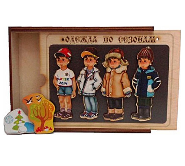 Игра на магнитах Одежда по сезонам Бэмби 7749