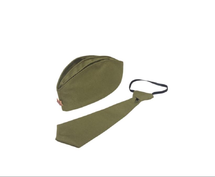 Военная форма Набор пилотка размер 56 см и галстук