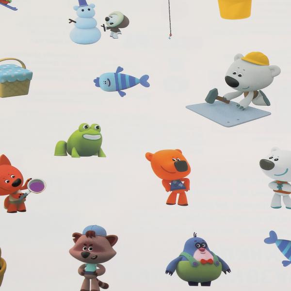 Книга с наклейками большая "Умка" МиМиМишки. Веселые непоседы 2 в 1