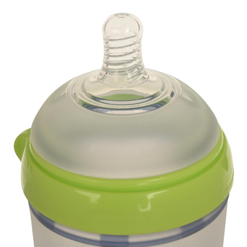 Бутылочка для кормления силиконовая 250 мл Зеленый PITUSO