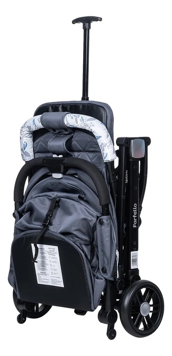 Коляска прогулочная Farfello Comfy Go Dark grey/colorful черная