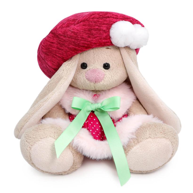 Юбка с меховым воротником и берет для Зайки Ми 15 см OSidX-438