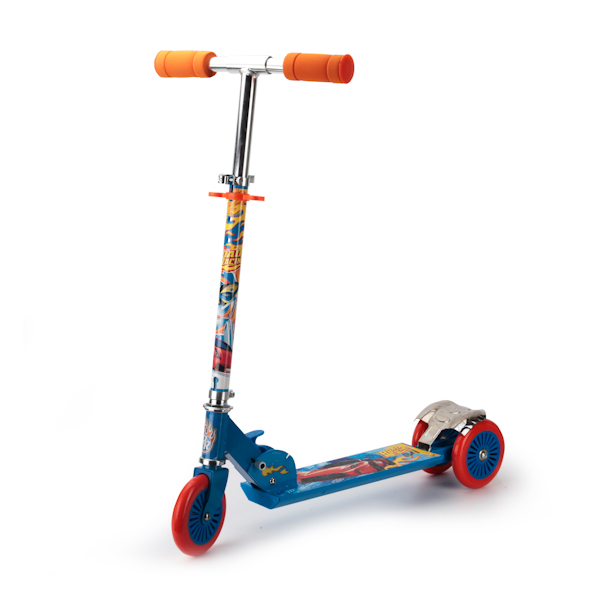 САМОКАТ ROAD RACING 3-КОЛ. СКЛАДНОЙ, РАМА 50% АЛЮМ., КОЛЕСА ПУ 120ММ., НАГР. ДО 50 КГ, ST-ALU-2RW-RA