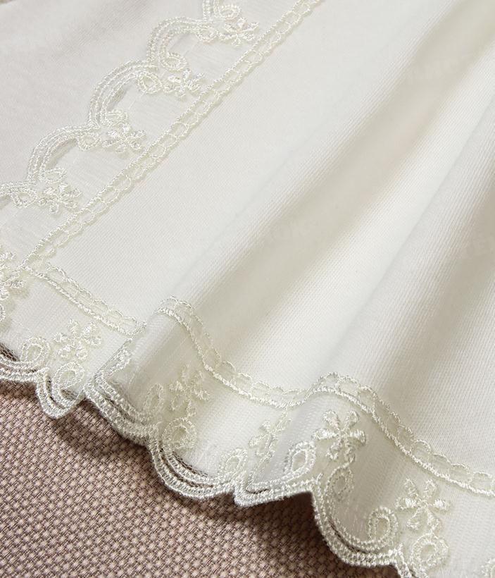 Платье крестильное № 333 цвет молочный рост 74, 80 см арт.333