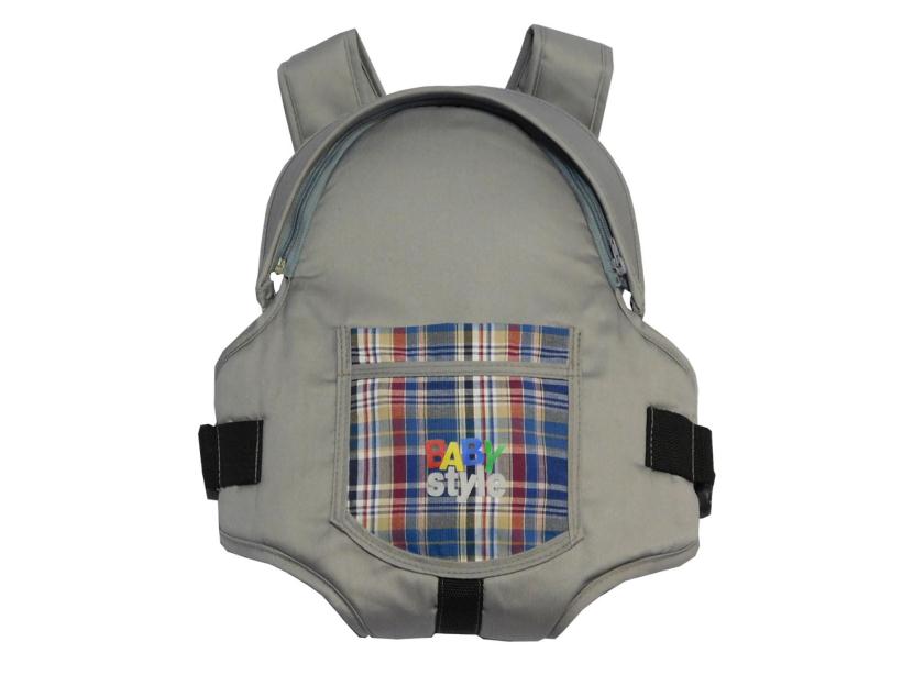 Рюкзак-кенгуру "Мася" серый, съемная жесткая спинка, 3 положений, в т.ч. лежа, 1-8 мес, до 9,5 кг