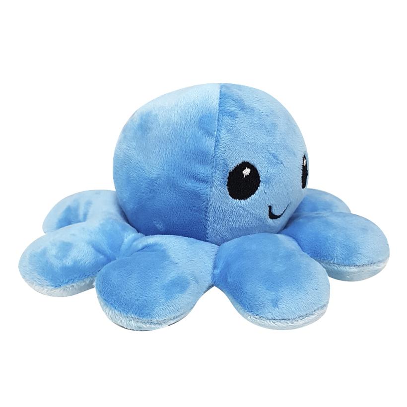 Мягкая игрушка-перевертыш FANCY Осьминожка голубой 10 см арт.OSMI0UG