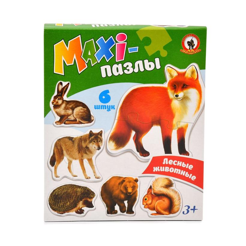 Макси пазлы Русский стиль Лесные животные арт.02544