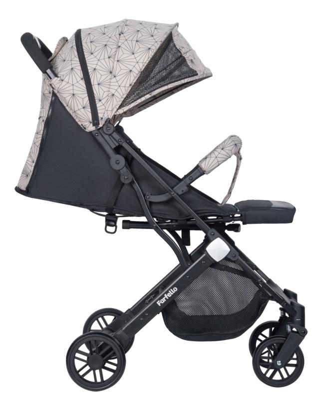 Коляска прогулочная Farfello Comfy Go Tracery beige ажурный бежевый