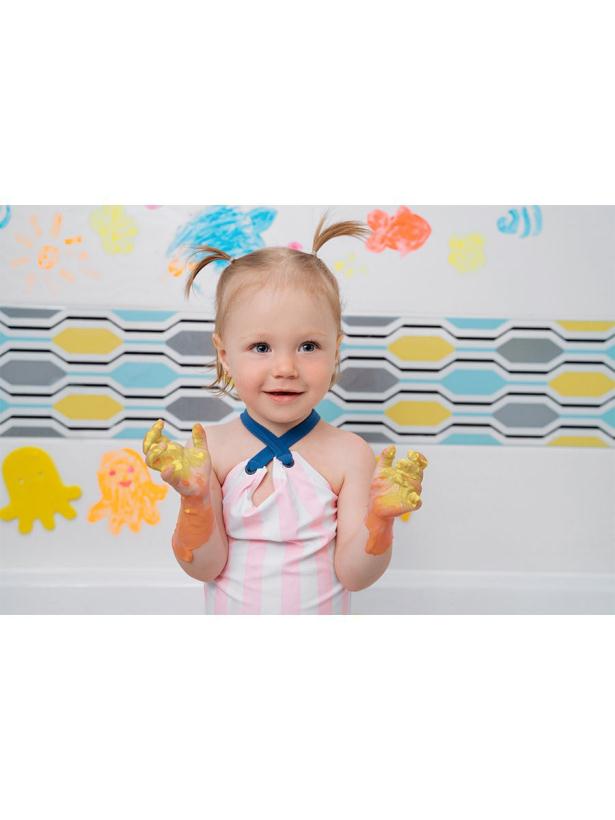 Пальчиковые краски для малышей Roxy Kids 6 цветов по 60 мл с обучающей брошюрой