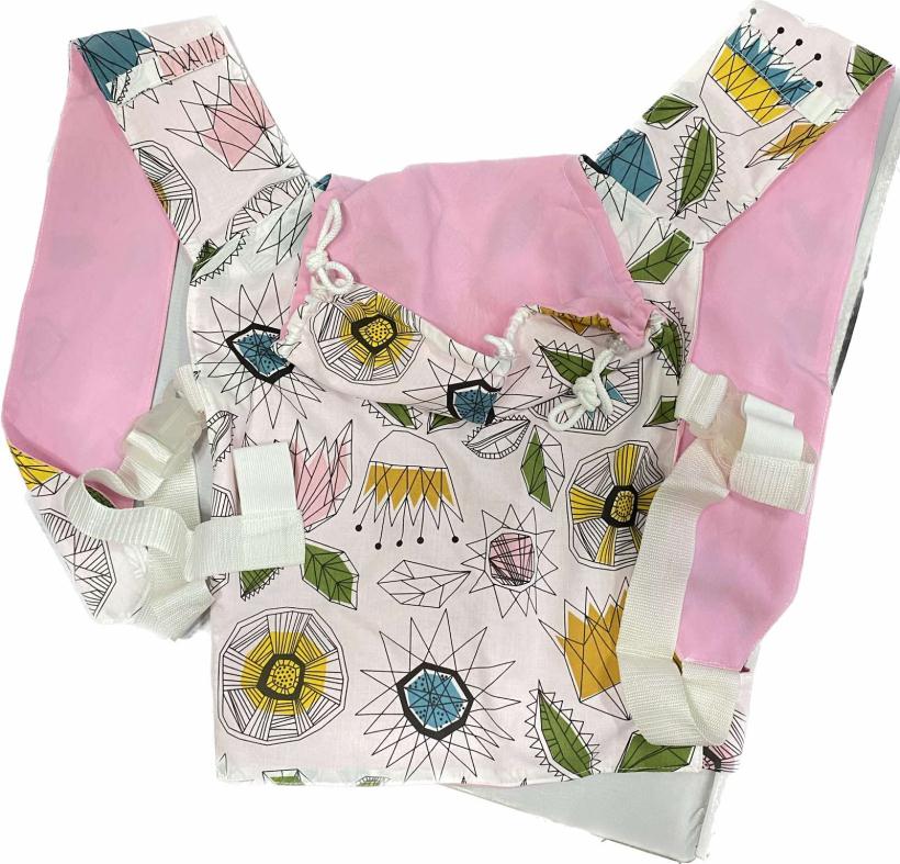 Фаст-слинг двусторонний цвет розовый/пестрый