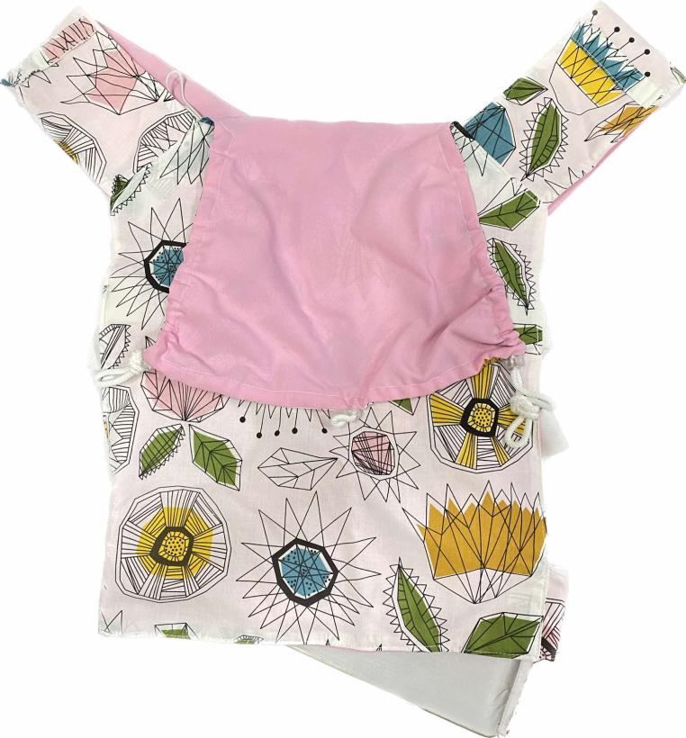 Фаст-слинг двусторонний цвет розовый/пестрый