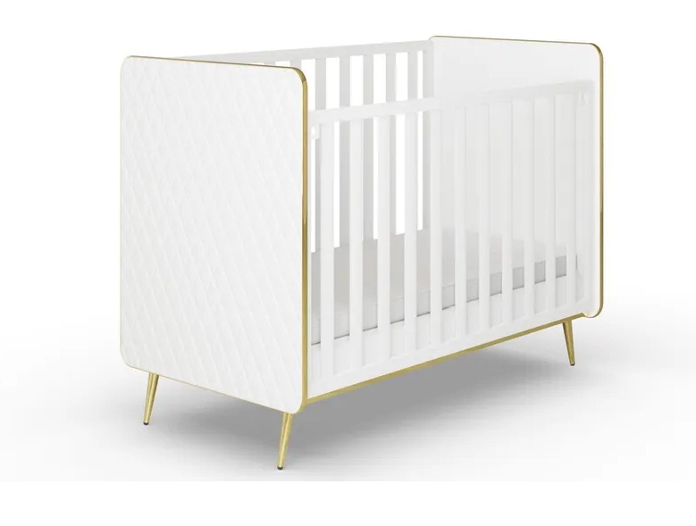 Кровать Элиза Премиум белая кожа