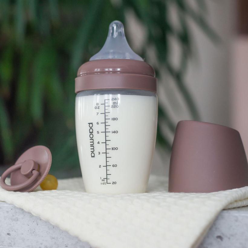 Бутылочка пластиковая Paomma, 240 мл, Taupe