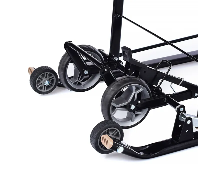 Санки коляска Ника детям НД7-8K в елочку коричневый