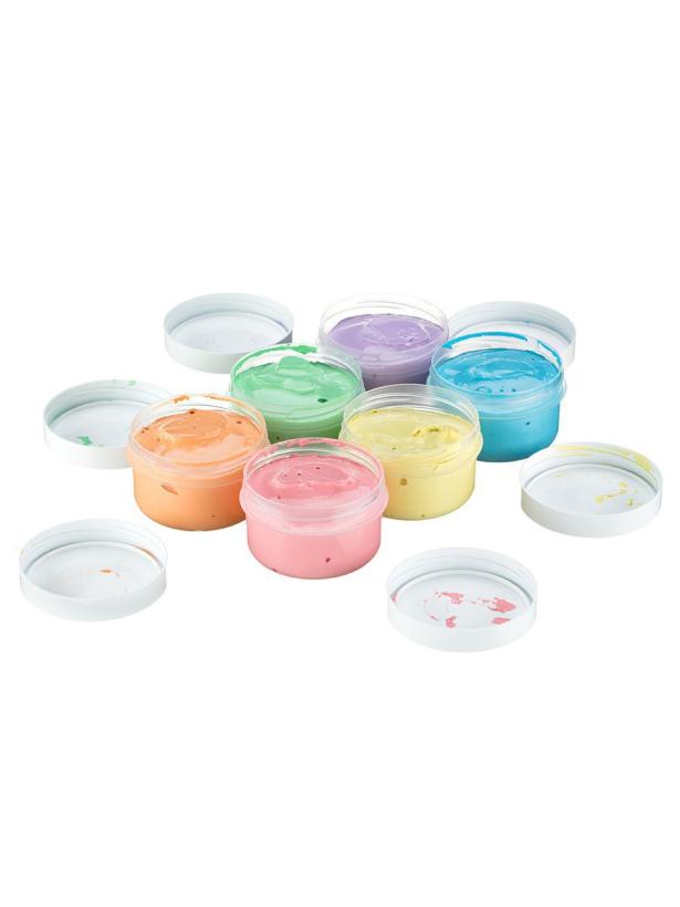 Пальчиковые краски для малышей Roxy Kids 6 цветов по 60 мл с обучающей брошюрой