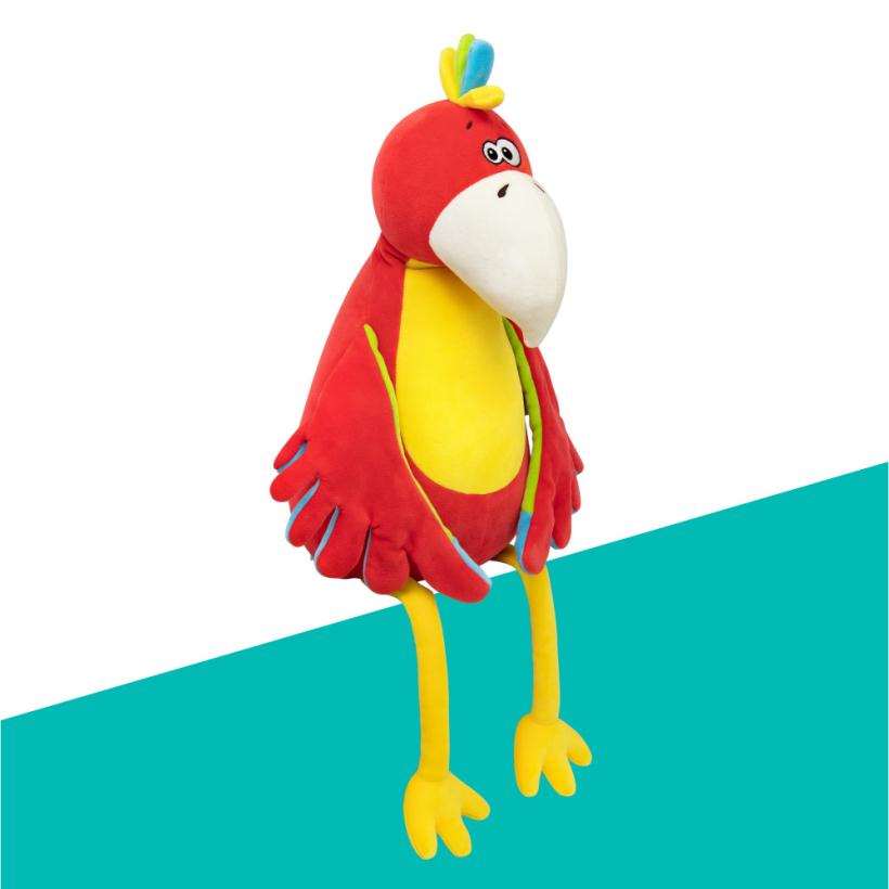 Мягкая игрушка Попугай Жак 32 см коллекция Прятки
