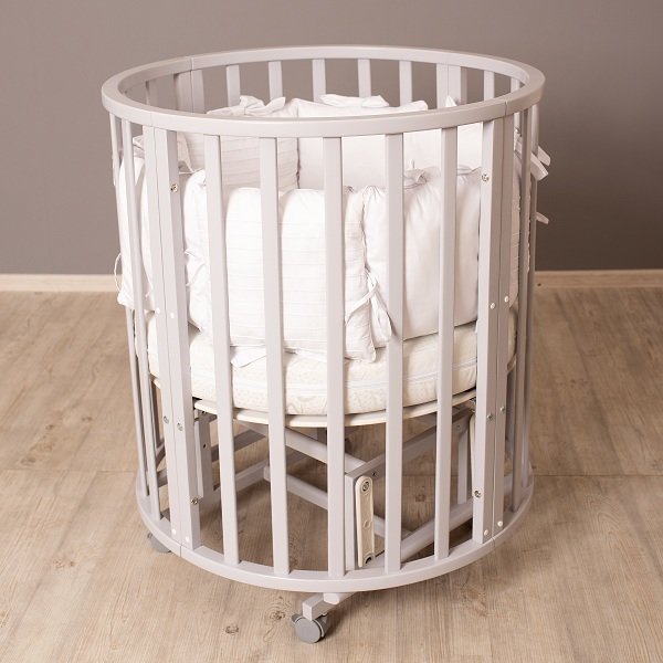 Кровать Северная звезда 9 в 1, универсальный маятник, цвет серый