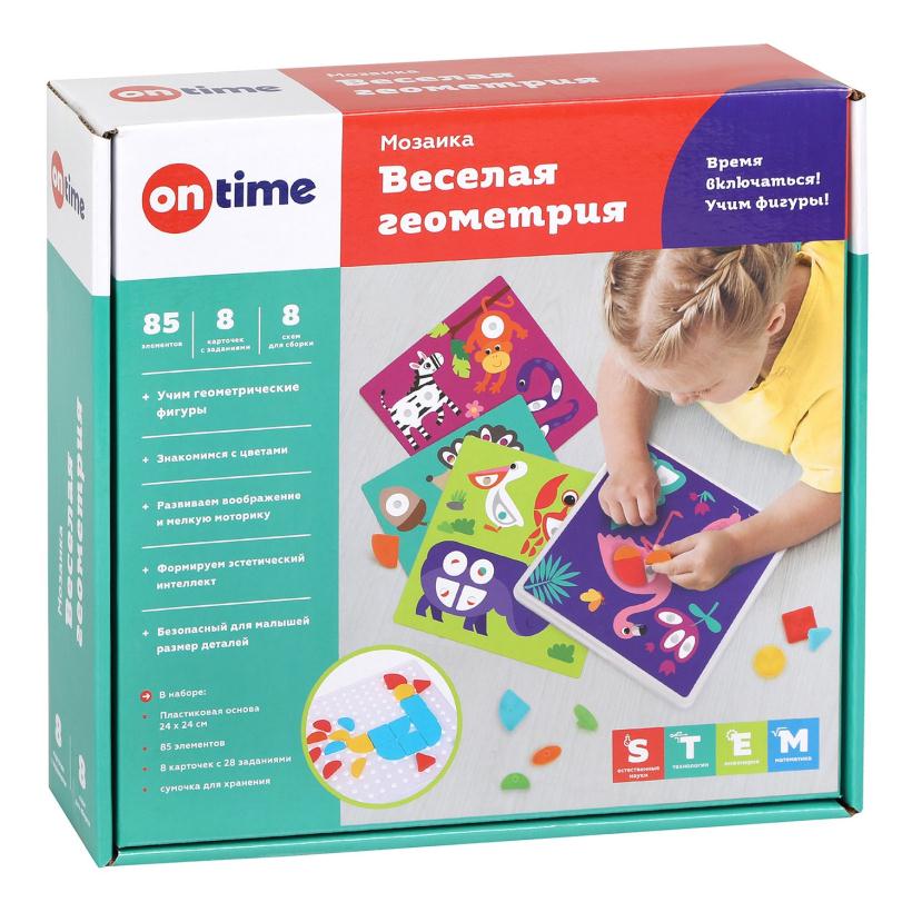 Мозаика "Веселая геометрия" 85 элементов арт.45057