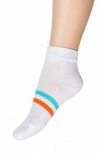 Носки детские Para Socks белый/бирюзовый/оранжевый арт.N1D56