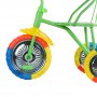 Велосипед трехколесный Озорной ветерок зеленый цветные колеса из ЭВА арт.GV-B3-2MX