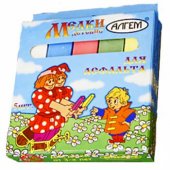 Мел для асфальта цветной 5шт Алгем