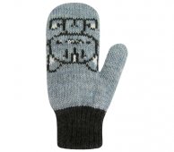 Варежки Мяу р.10, 12, 16  темно-серый/серый меланж арт.2с229