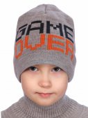 Шапка Niko GAME OVER р.54-56 серый арт.21201-02