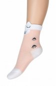 Носки детские Para Socks Мордочка кошки, цвет персиковый арт.N1D46