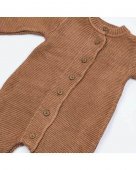 Комбинезон детский вязаный на пуговицах рост 62-74, какао