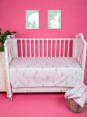 Комплект простыней 3 шт, 100*150 см Lime Time Baby Time сатин рис. Радуга