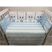 Комплект 6 предметный LuBaby "Дружные котята" голубой 80337 Комплект 6 предметный LuBaby "Дружные котята" голубой 80337