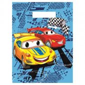 Пакет с вырубной ручкой 36,5*48см 50мкм Гоночные тачки Пакет с вырубной ручкой 36,5*48см 50мкм Гоночные тачки