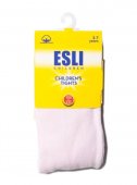 Колготки детские ESLI однотонные белые модель 000