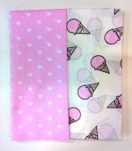 Набор пеленок для девочки "Компаньон" бязь 2 шт. 110*75 см