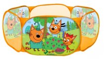 Манеж игровой Три Кота 108х108х38см, в пакете арт.GFL-601-3CATS