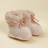 Пинетки детские Woolhouse с натуральной шерстью мериноса бежевые арт.D.7.24.М.П