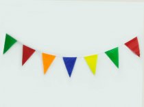 Флажная лента с треугольными флажками 15 м