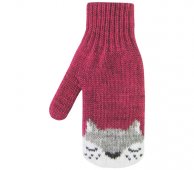 Варежки двойные Бельчонок размер 14, 16 розовый/серый/белый арт.2с229 Варежки двойные Бельчонок размер 14, 16 розовый/серый/белый арт.2с229