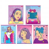 Тетрадь А5 48л Hatber линия Деffчонки ассорти Тетрадь А5 48л Hatber линия Деffчонки ассорти