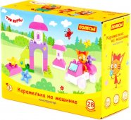 Конструктор Полесье Макси. Три кота. Карамелька на машинке / 31277 (28эл) Конструктор Полесье Макси. Три кота. Карамелька на машинке / 31277 (28эл)